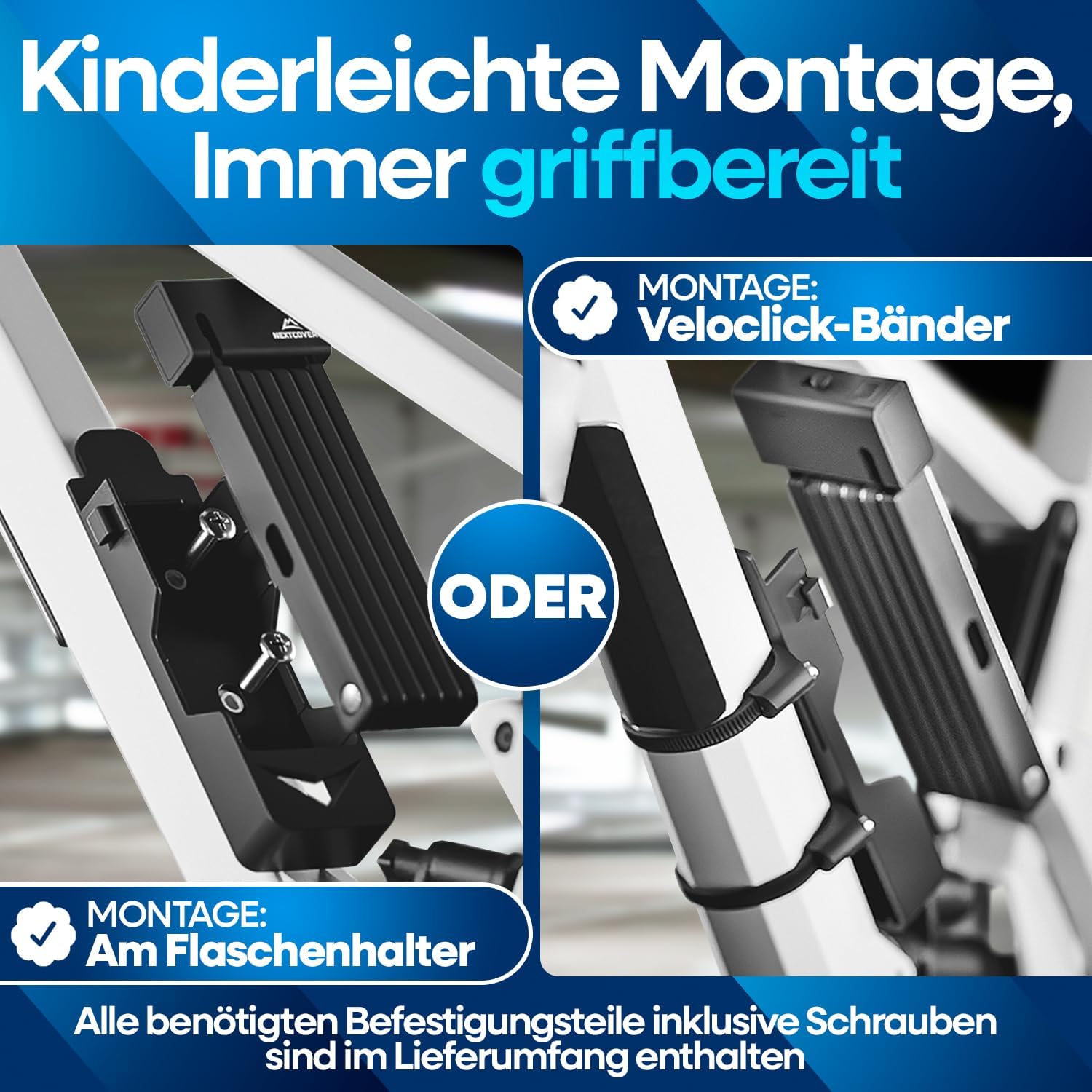 NEXTCOVER Faltschloss Fahrrad FoldOne Fahrradschloss