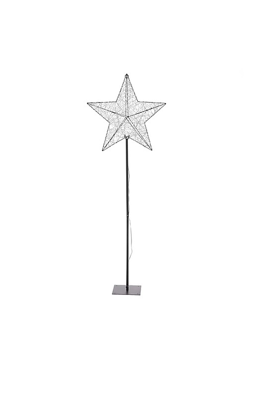 LUMIDA Xmas 2in1 LED Dekostern Fensterdeko Weihnachten schwarz mittel