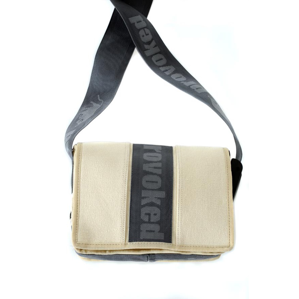 HAB & GUT (E402V) Messenger Bag Mini-PROVOKED, aus Segeltuch mit Verschlusslasche oder Klettbandvers