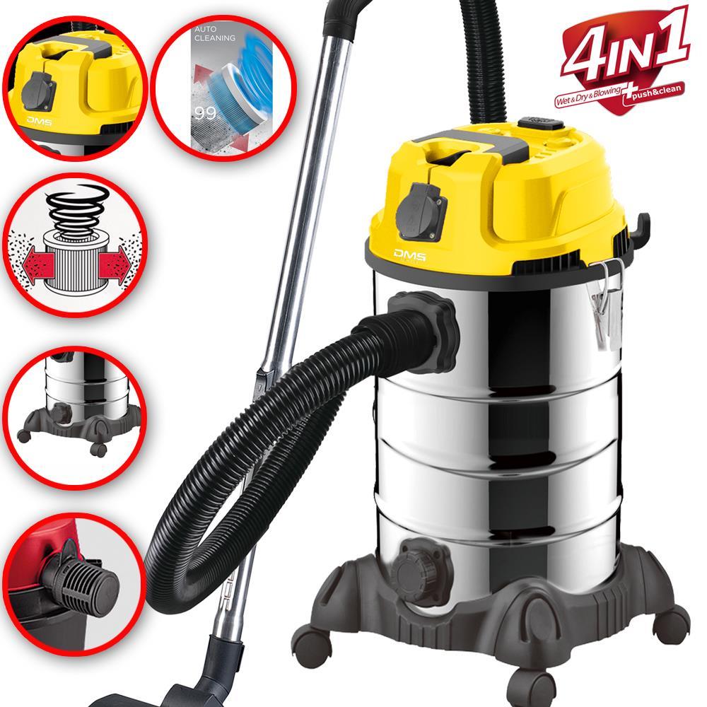 DMS Staubsauger 2300W Nass Trocken Industriestaubsauger 30L