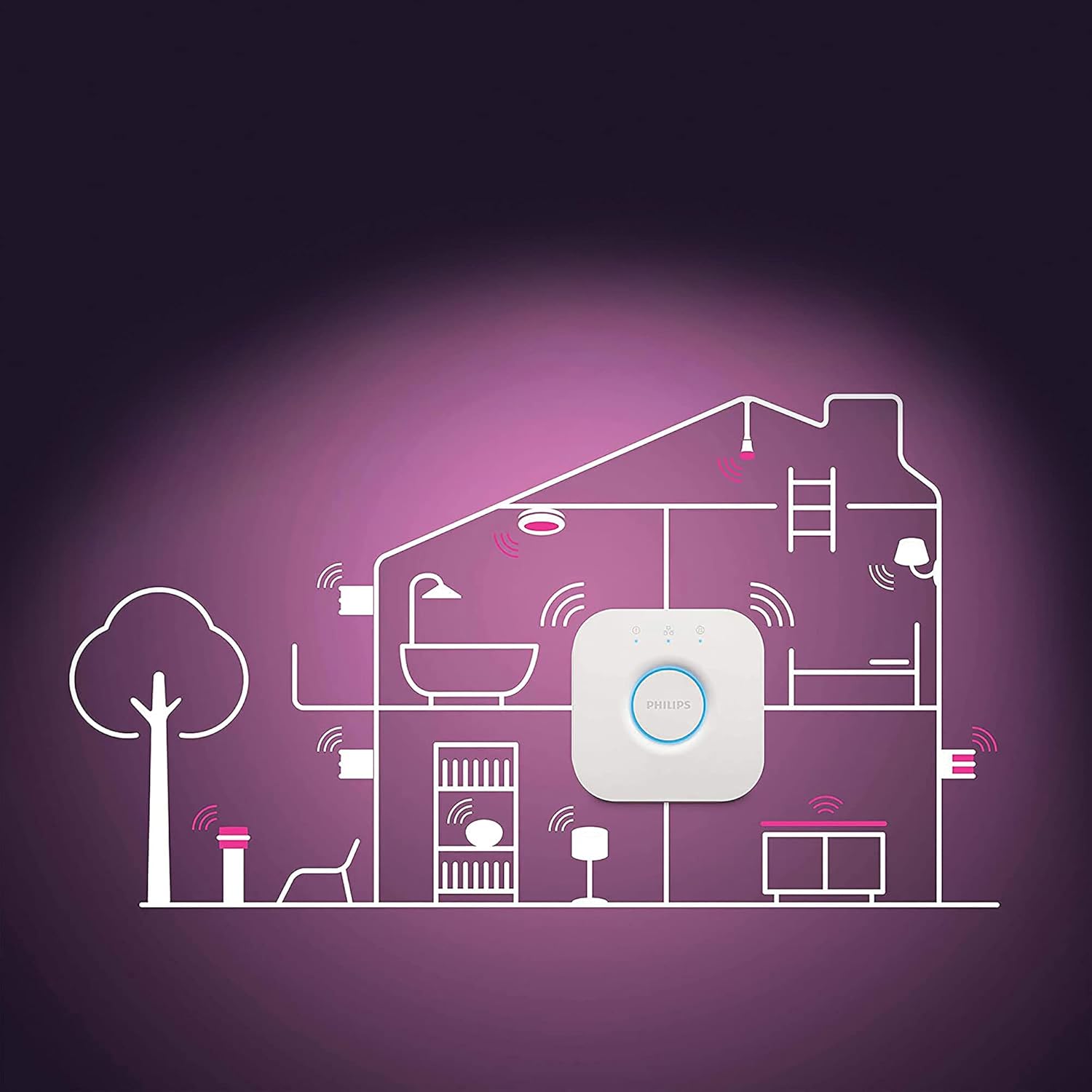 Philips Hue White & Color Ambiance Infuse Deckenleuchte LED satiniert