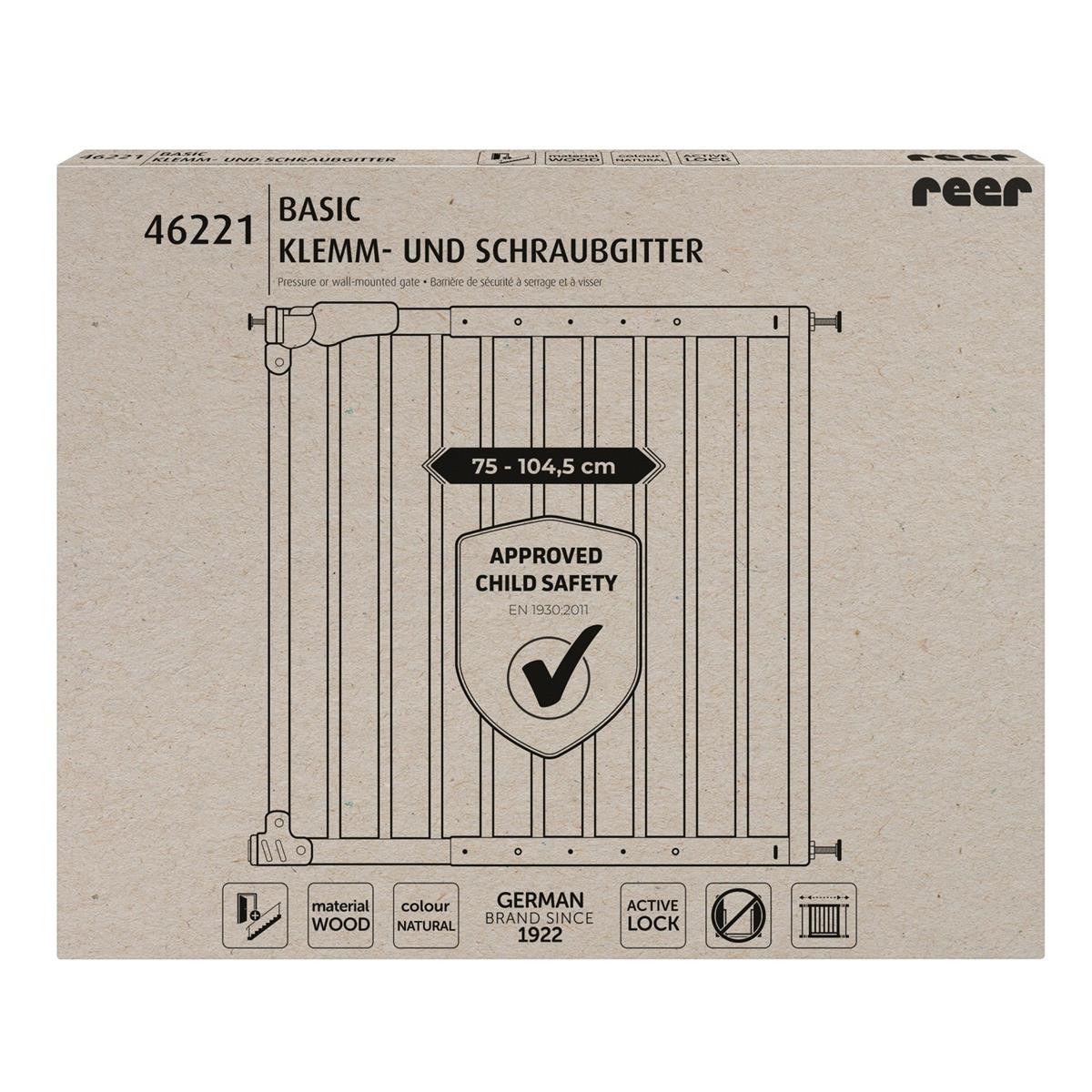 Reer Klemm und Schraubgitter Basic Holz Gitterbreite von 730 mm 1045 mm
