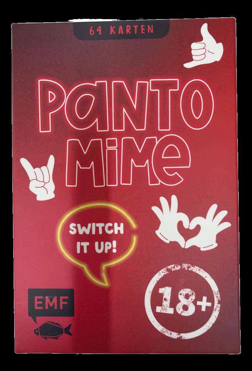 Kartenpack, Pantomime, 18+, Switch it up, EMF Hinweis