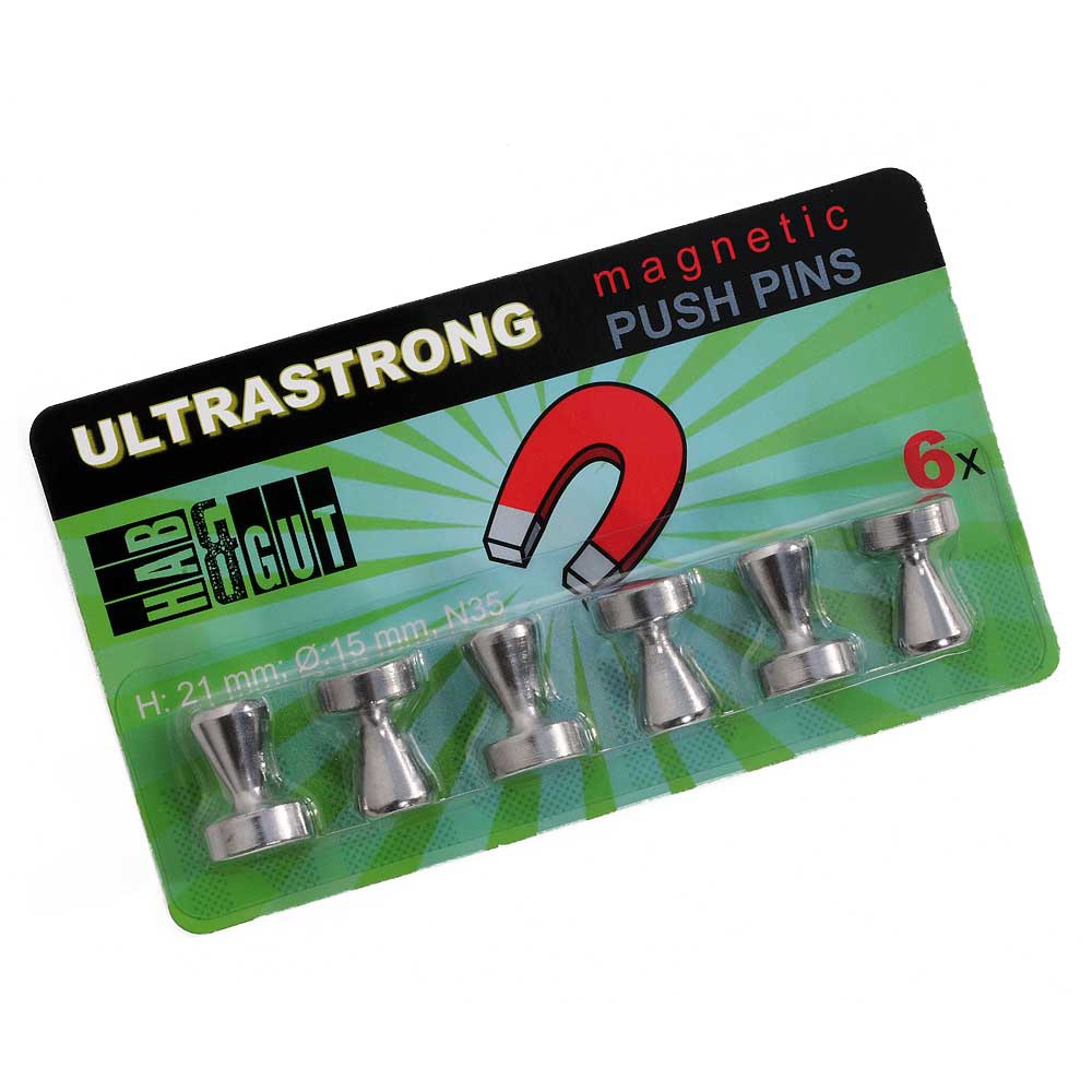 Magnet Kegel 6er Set, 15 x 21 mm, N35, superstark