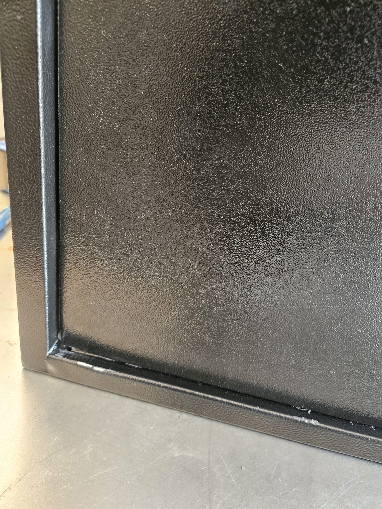 Metall, Stahl, Schwarz, Rahmen, Eckverarbeitung