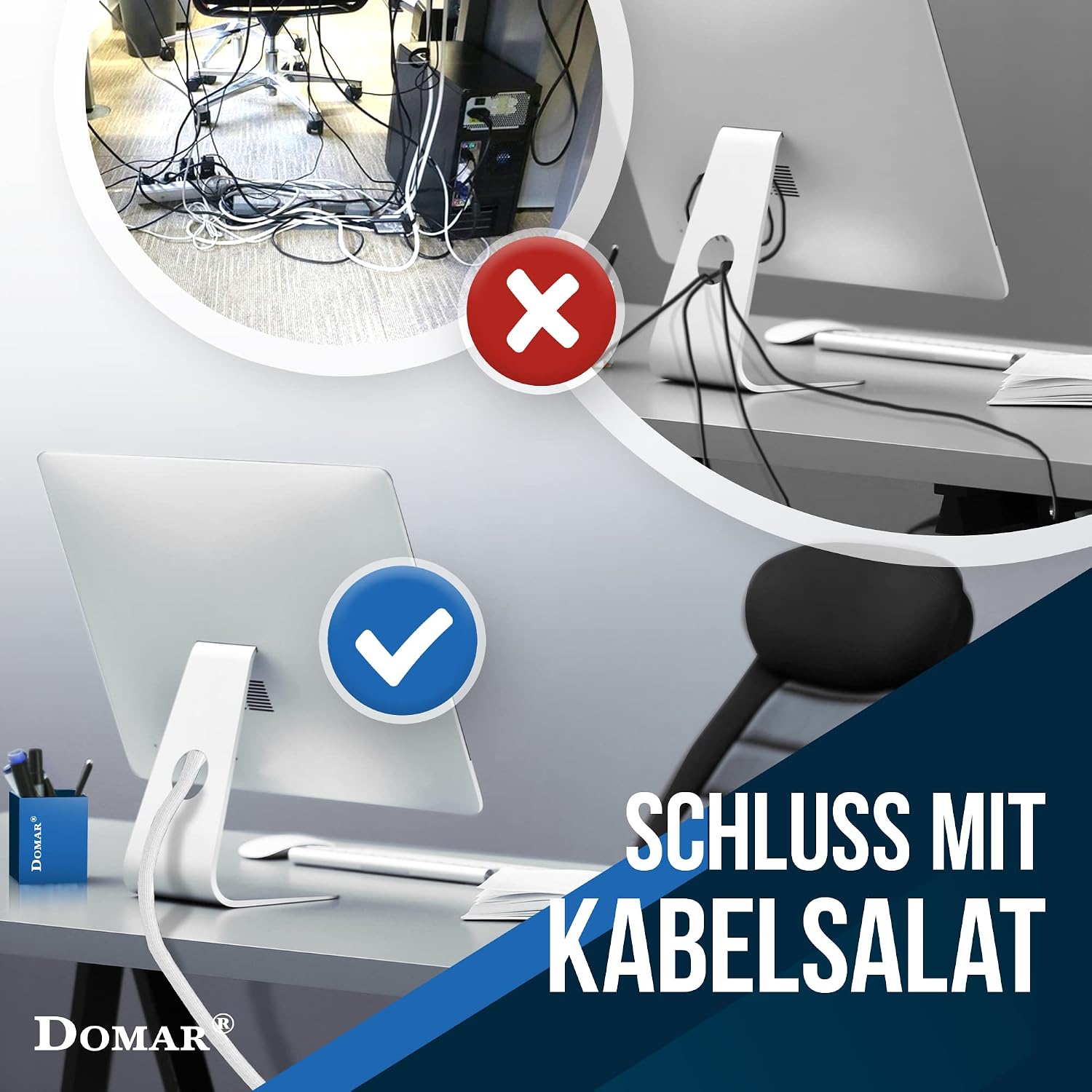 Kabelmanagement, Kabelkanal, Kabelschlauch, weiß, flexibel