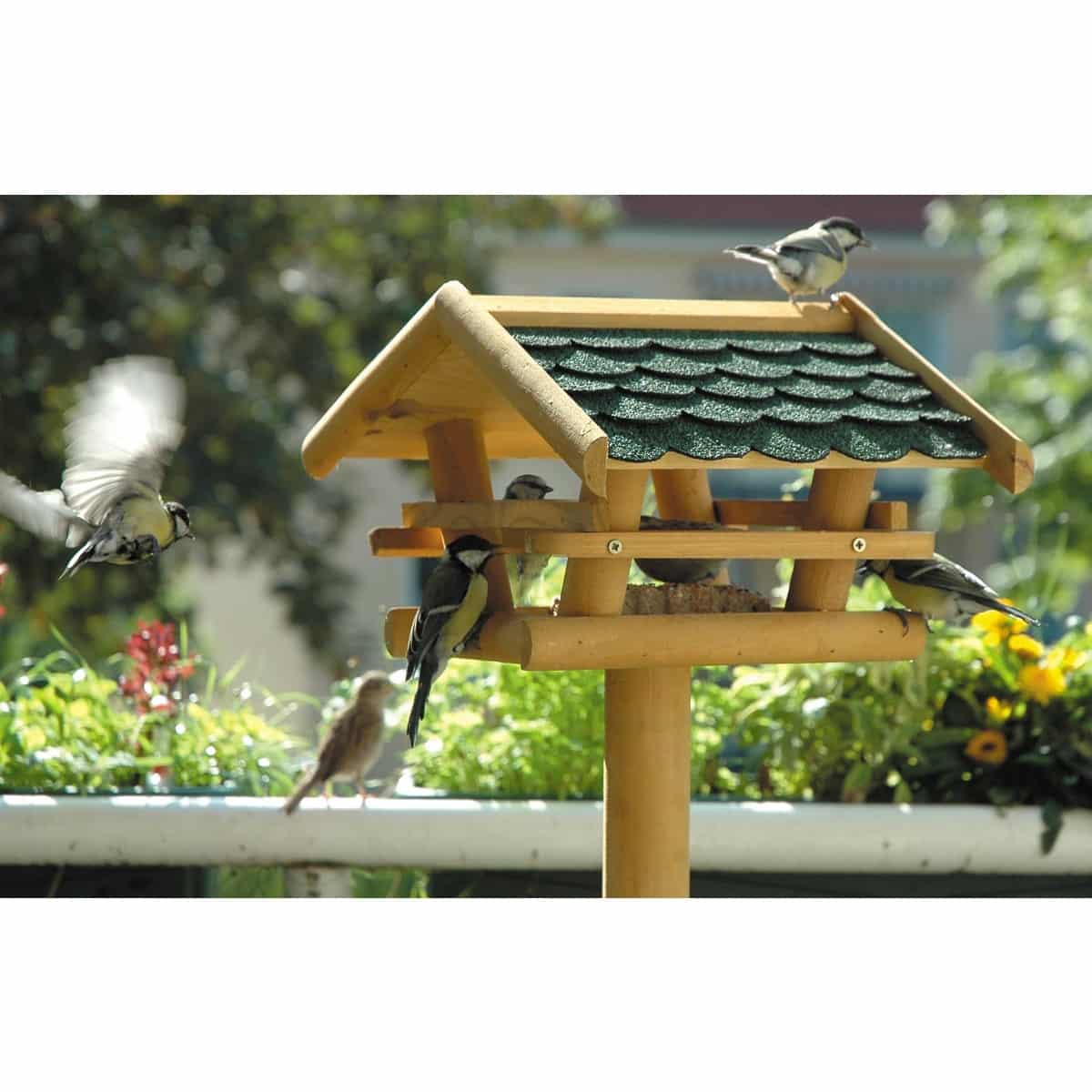 Vogelfutterhaus, Holz, Garten, Vögel, Futterhaus Dach