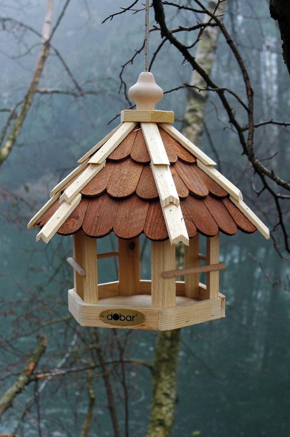 dobar Vogelhaus aus Holz Vogelhäuschen Vogel-Futterhaus