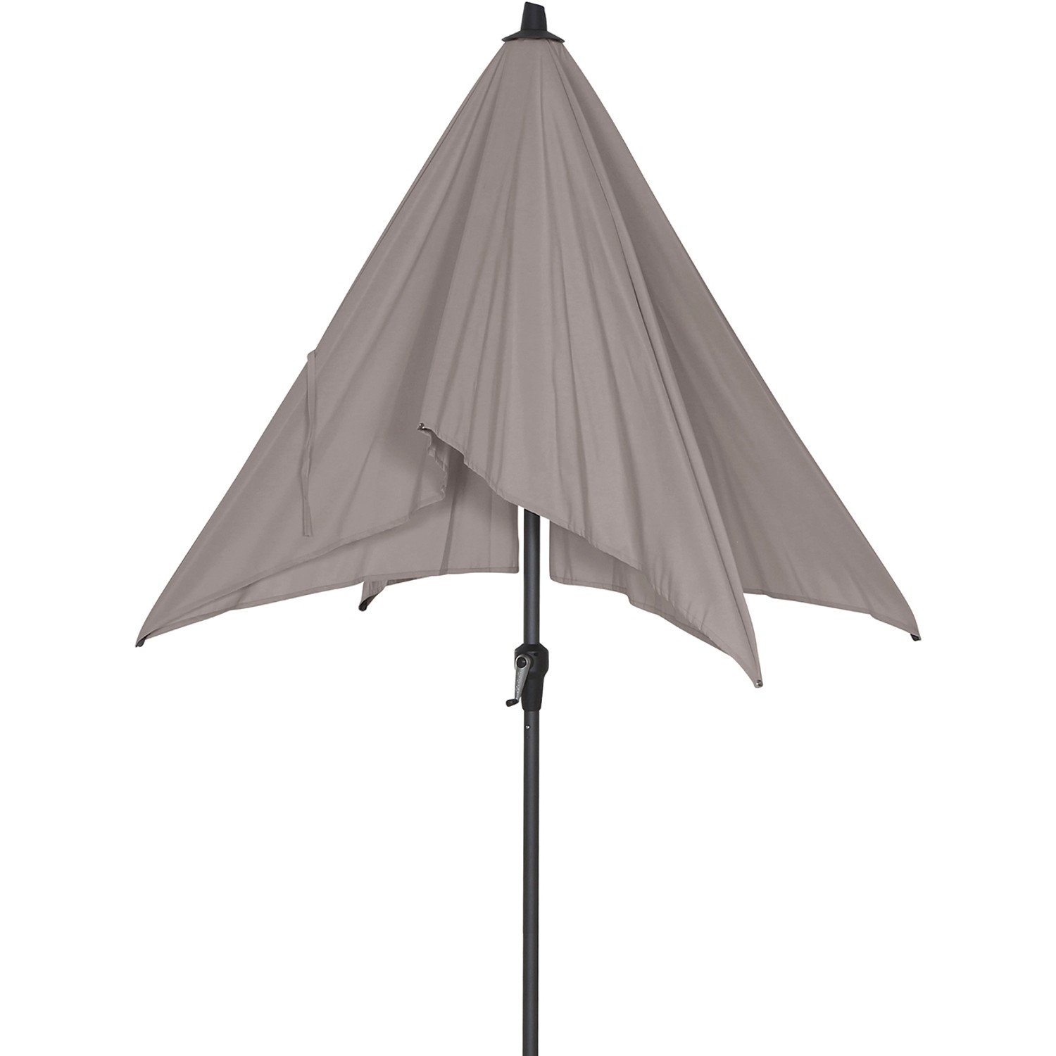 Siena Garden Marktschirm Avio 200 cm x 250 cm Taupe mit Kurbelmechanik