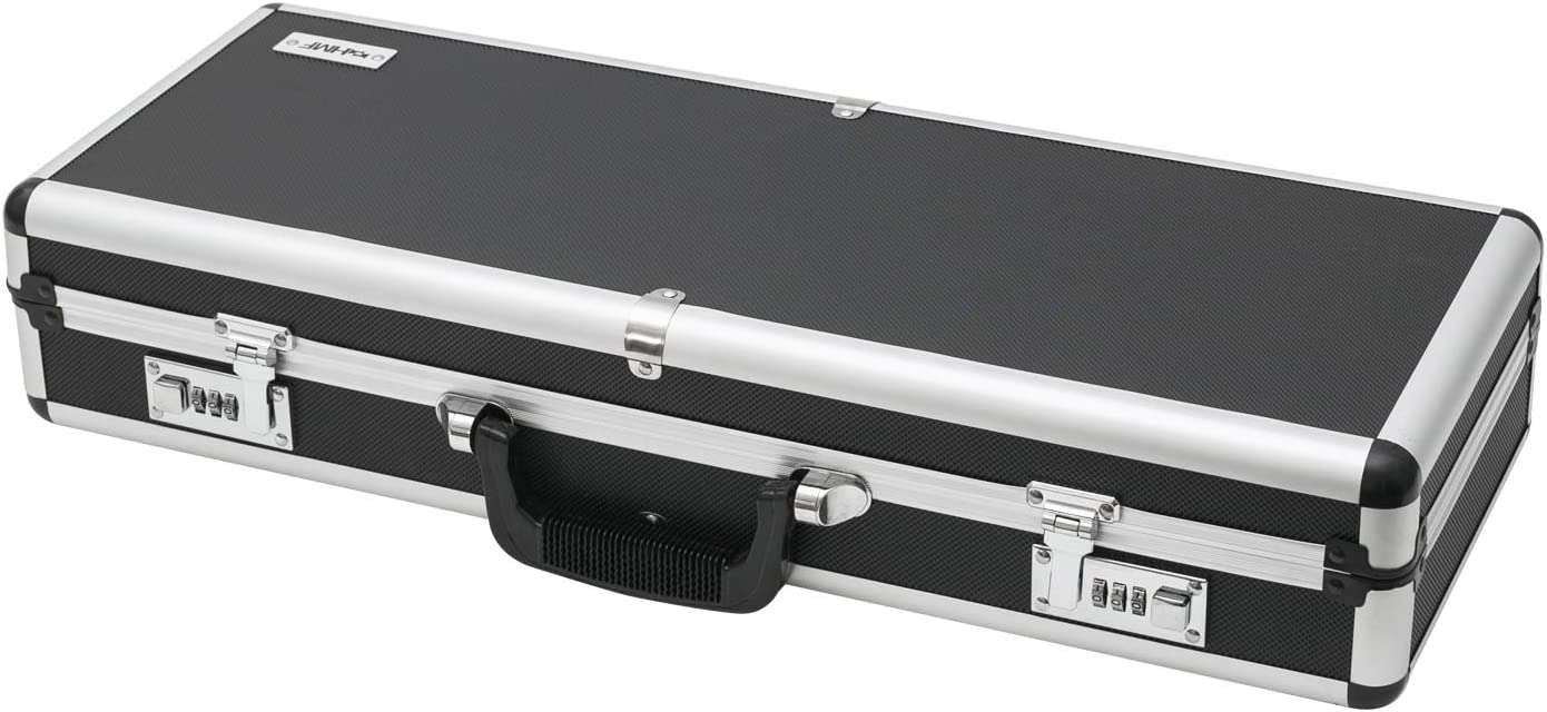 HMF Alu Waffenkoffer für Pistolen mit Zahlenschloss 62 cm