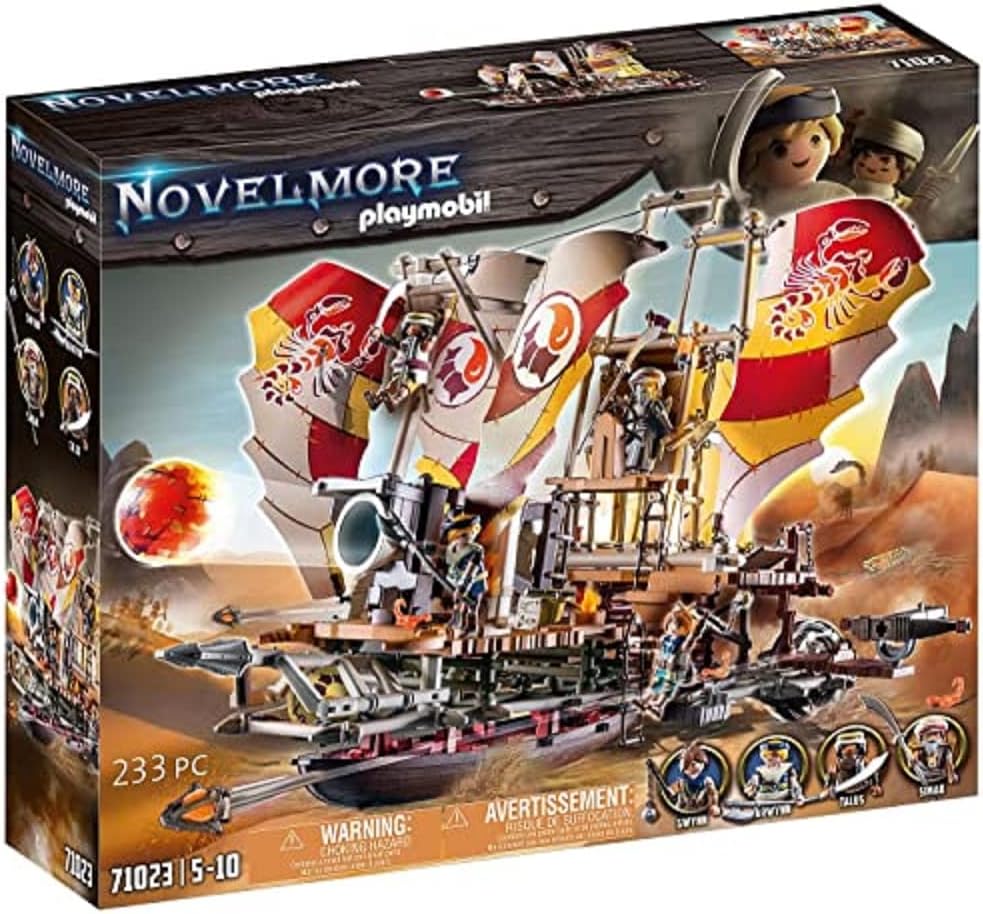 PLAYMOBIL Novelmore 71023 Sal'ahari Sands - Sandsturmbrecher, Fahrbares Schiff, Spielzeug für Kinder ab 5 Jahren