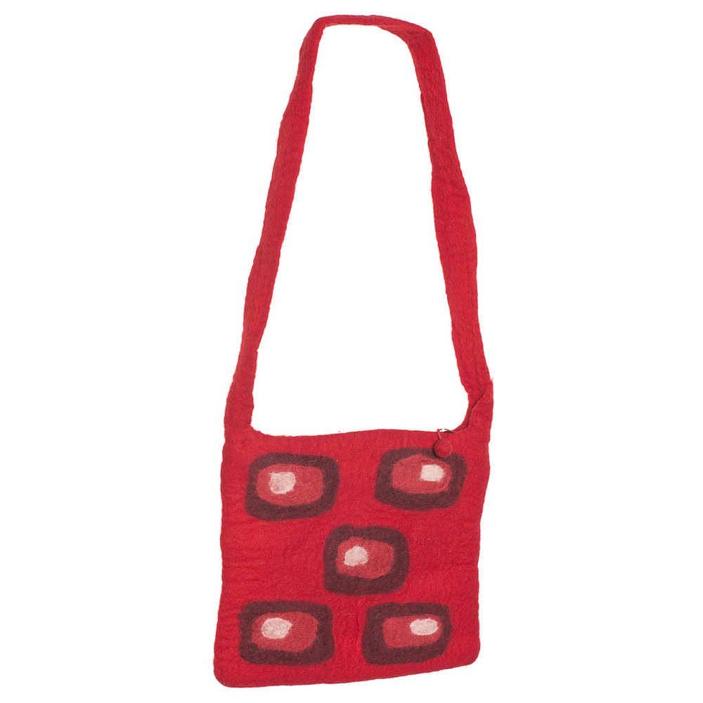 Umhängetasche Retro, 30 x 25 cm Farbe: rot