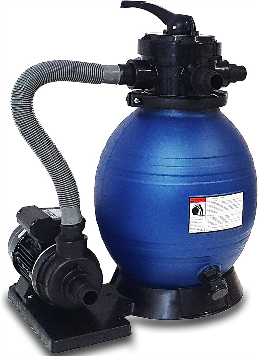 Schwimmbeckenpumpe, Filterpumpe, Sandfilter-Set, Kunststofftank, Gebrauchsanleitung