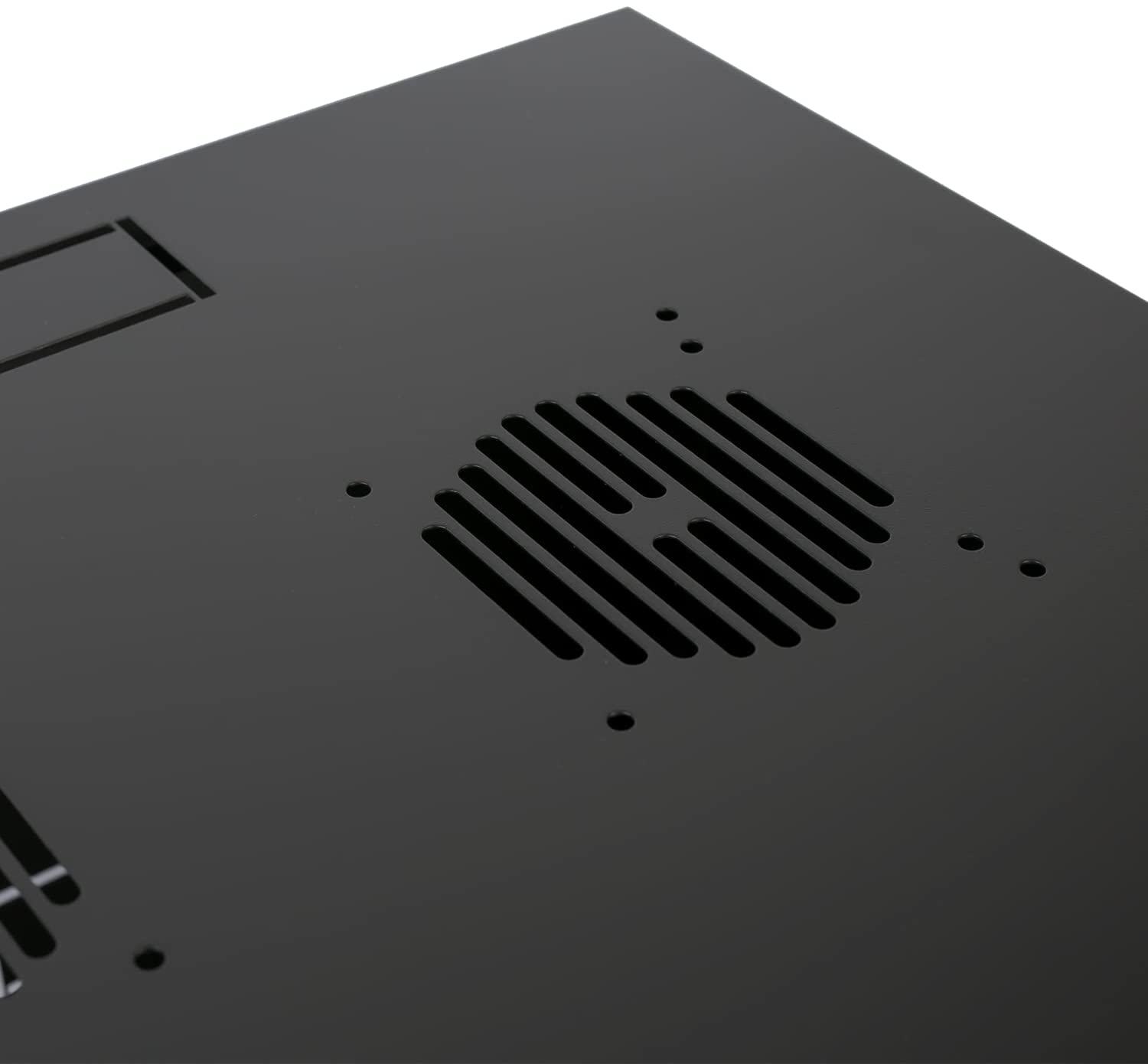 Netzwerkschrank 19 Zoll 9 HE schwarz - HMF Serverschrank für Netzwerktechnik