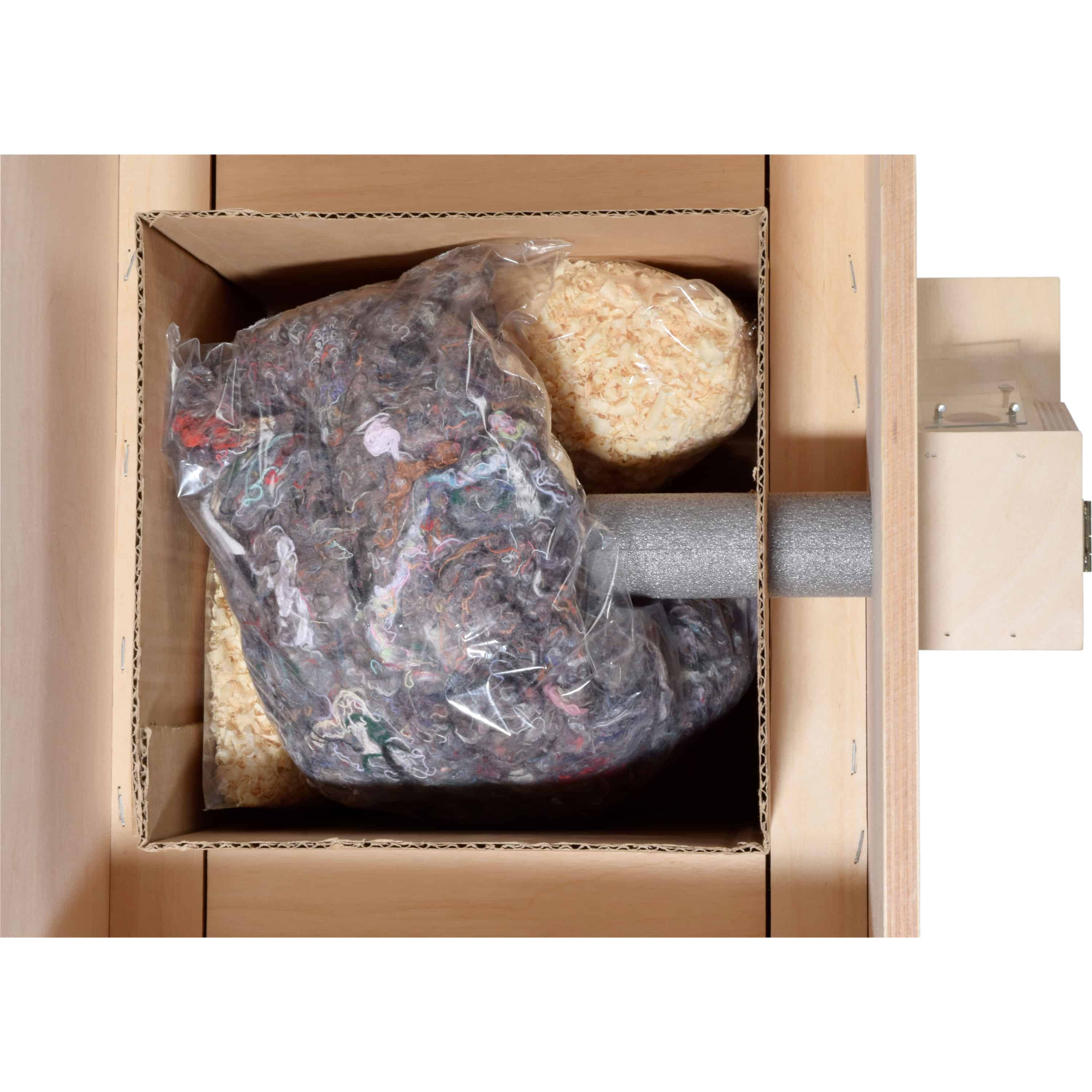 Dobar Hummelnistkasten inkl. Füllmaterial Holzkiste #D358