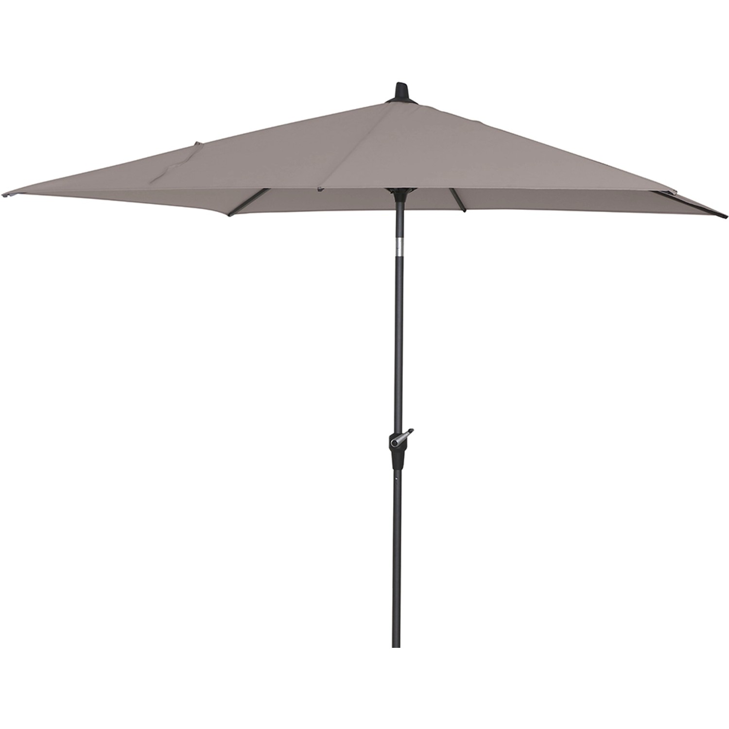 Siena Garden Marktschirm Avio 200 cm x 250 cm Taupe mit Kurbelmechanik