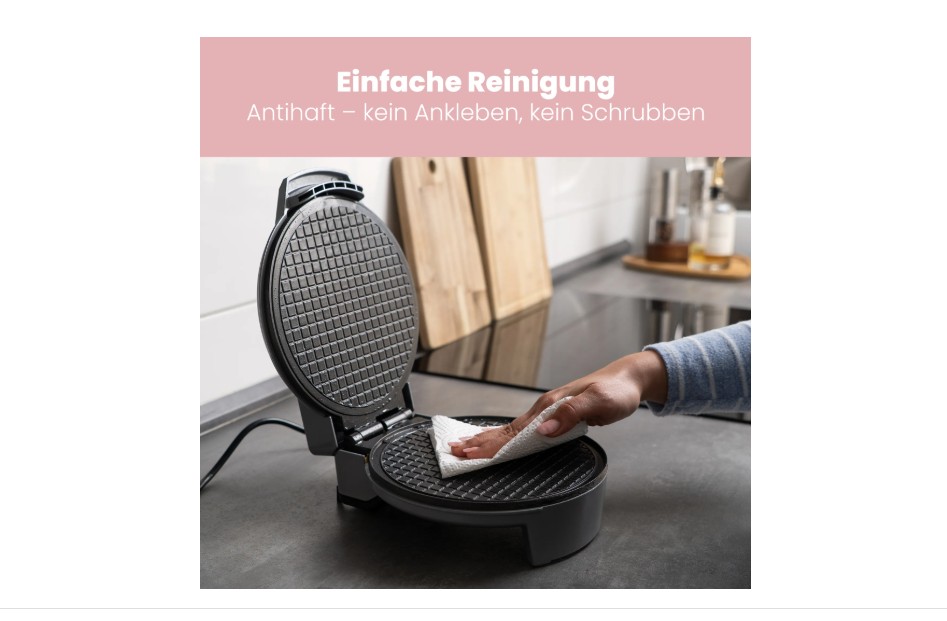 Gaufelwaffeleisen, Waffeleisen, Antihaft, Grillplatte, Küchenzubehör