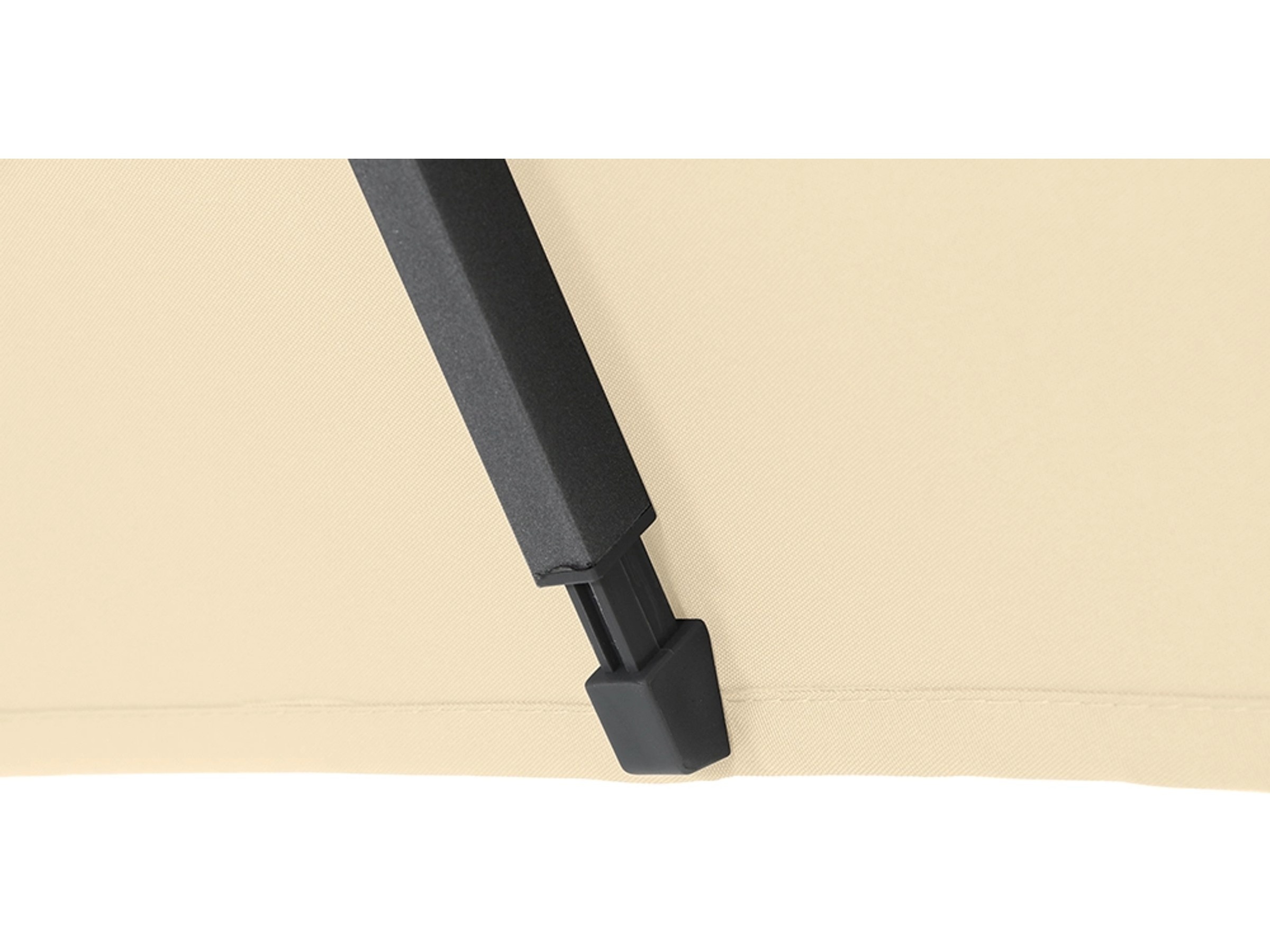 Siena Garden Marktschirm Avio 200 cm x 250 cm Ecru mit Kurbelmechanik