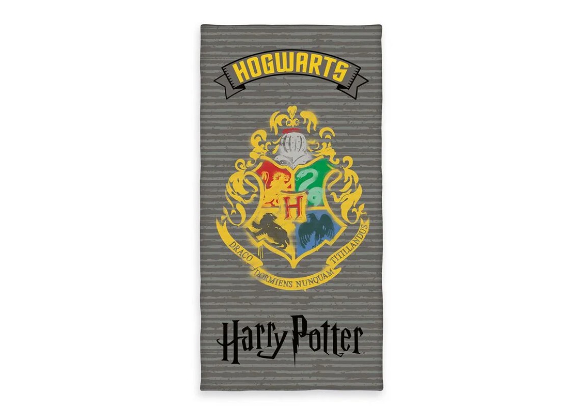 Harry Potter Velourstuch Badetuch grau von Harry Potter