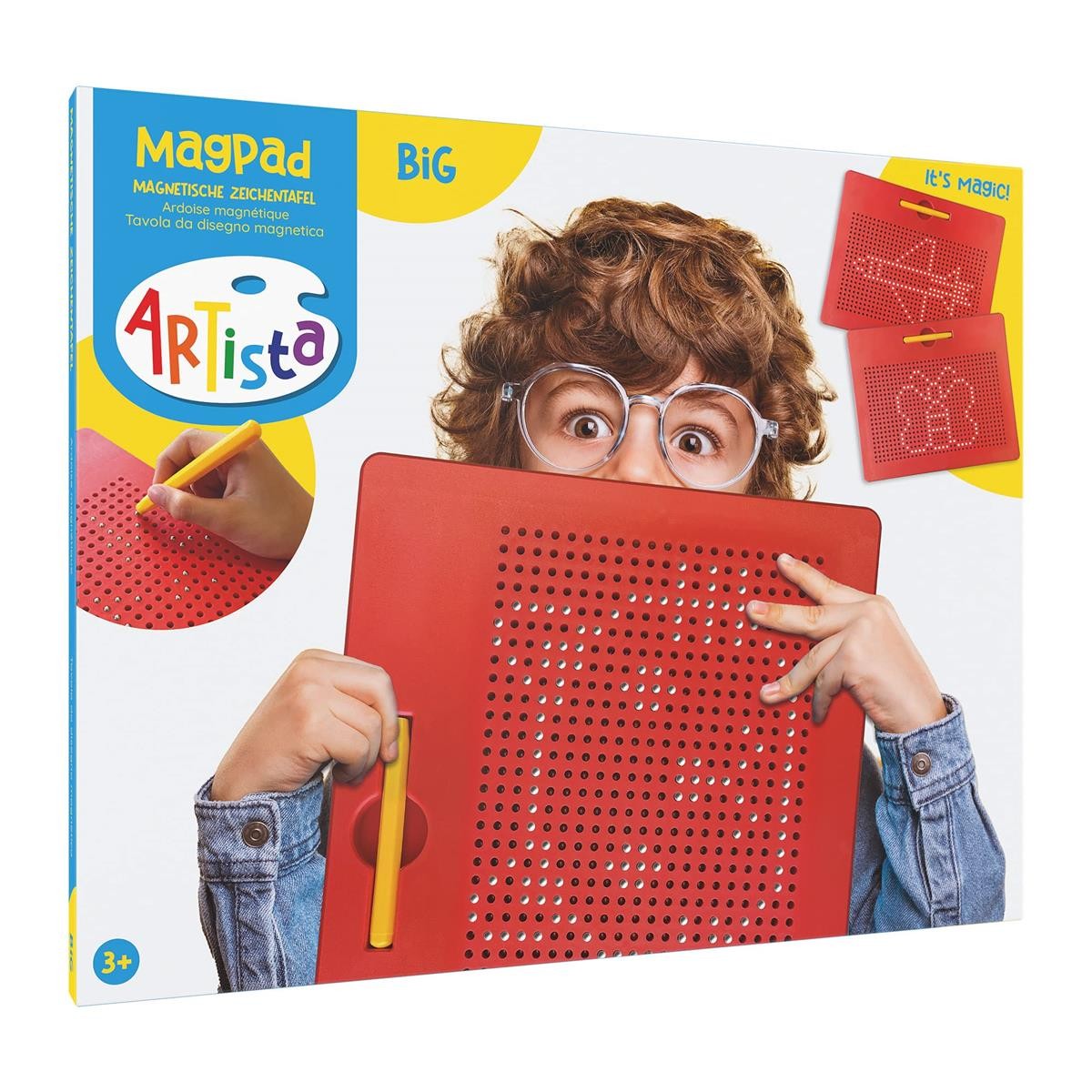 Magnetische Zeichenplatte, Magnetisch, Rot, Kinderprodukt, Lernspielzeug