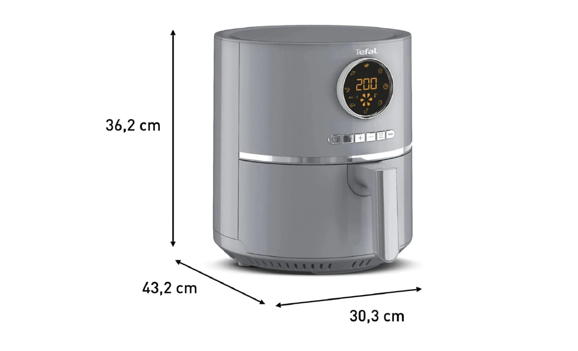 Tefal EY 111 B Airfry Ultra Digital Heißluftfritteuse Küchengerät Temperaturregelung