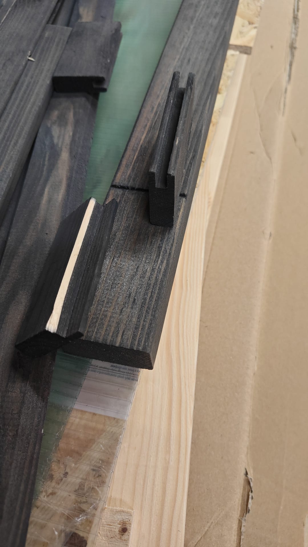 Holz, Dielen, Schwarz, Verkleidung, Paneel