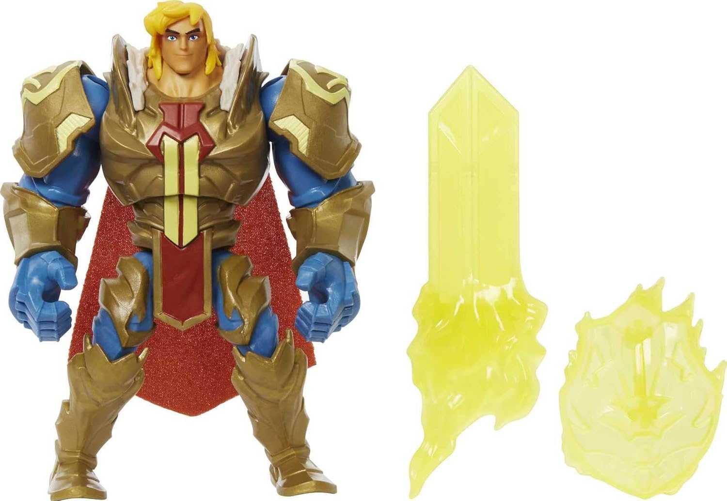 Masters of the Universe HDY37 - He-Man Action-Figur in Grayskull-Rüstung mit Power Attack Move