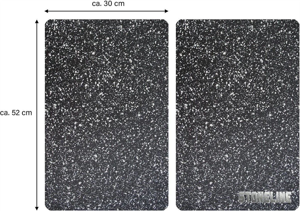 DSH-180, Kieselplatten, Gummierte Oberfläche, Schwarzgrau, Gepunktet