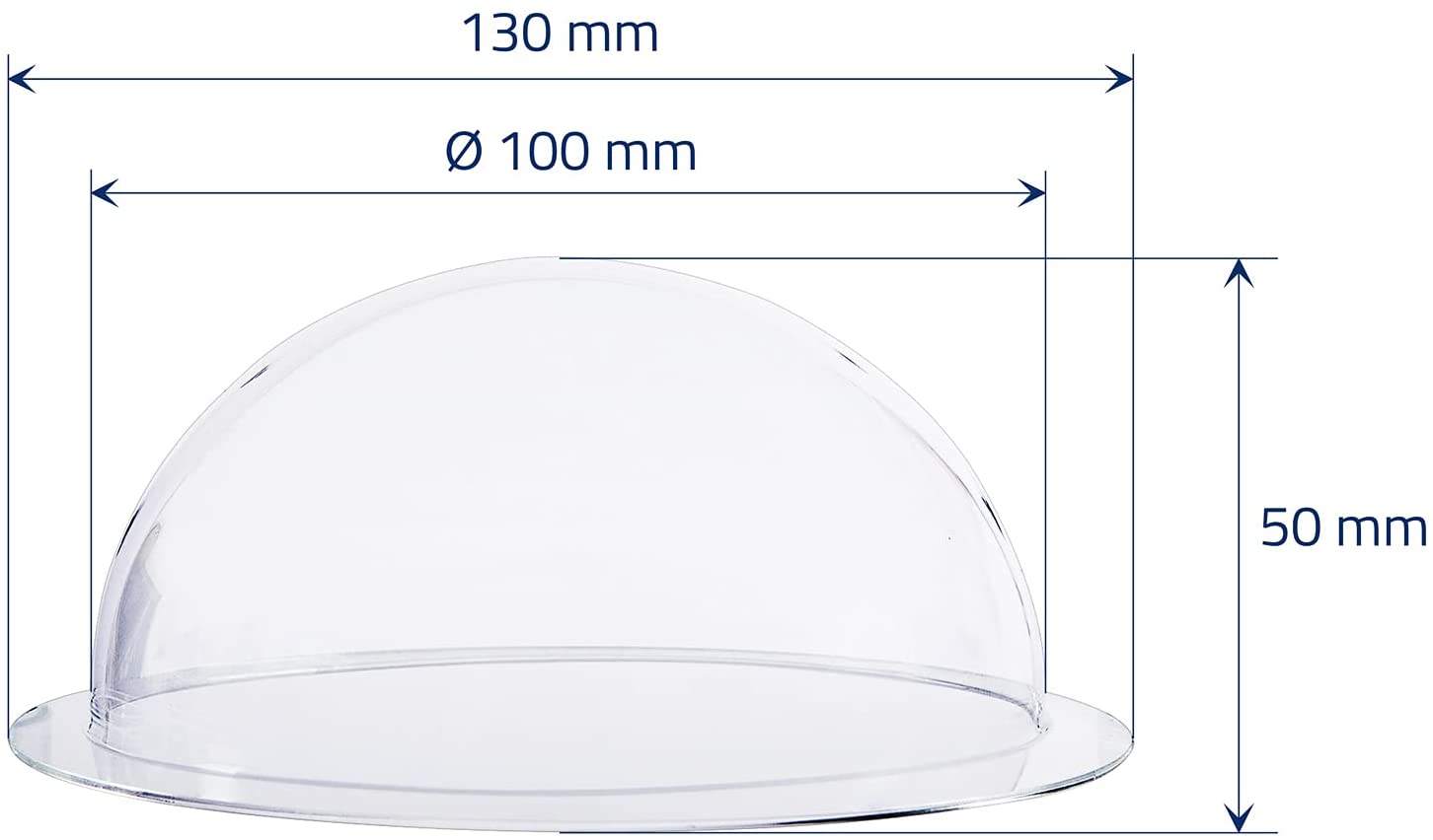HMF Halbkugel aus Acryl mit Krempe DIY Acrylhaube Ø10cm