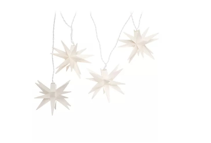 LUMIDA Xmas LED Lichterkette 8 Deko Sterne Fensterdeko Weihnachten