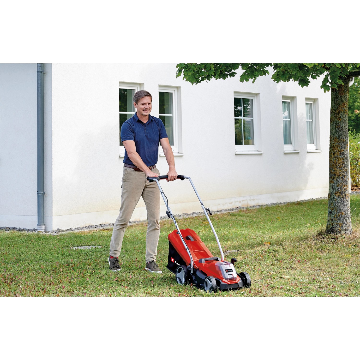 Einhell Akku Rasenmäher GE CM 18/33 Li mit Akku und Ladegerät