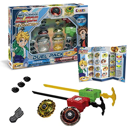 CRAZE 35962 Blade Kampfkreisel - Turox Loborak Evolution, Metall Kreisel für Kinder, Blade Spielzeug 35962