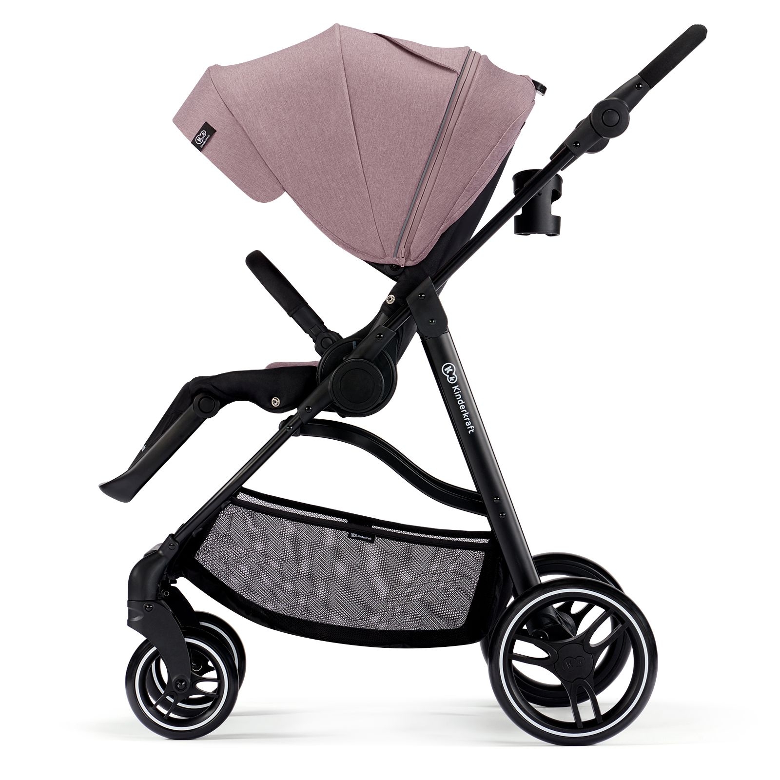 Kinderkraft Kinderwagen VESTO rosa mobiler Kinderwagen