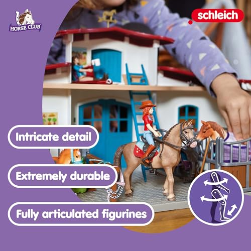 Schleich 42567 HORSE CLUB Reiterhof Pferdestall Spielset Pferde Tierfiguren