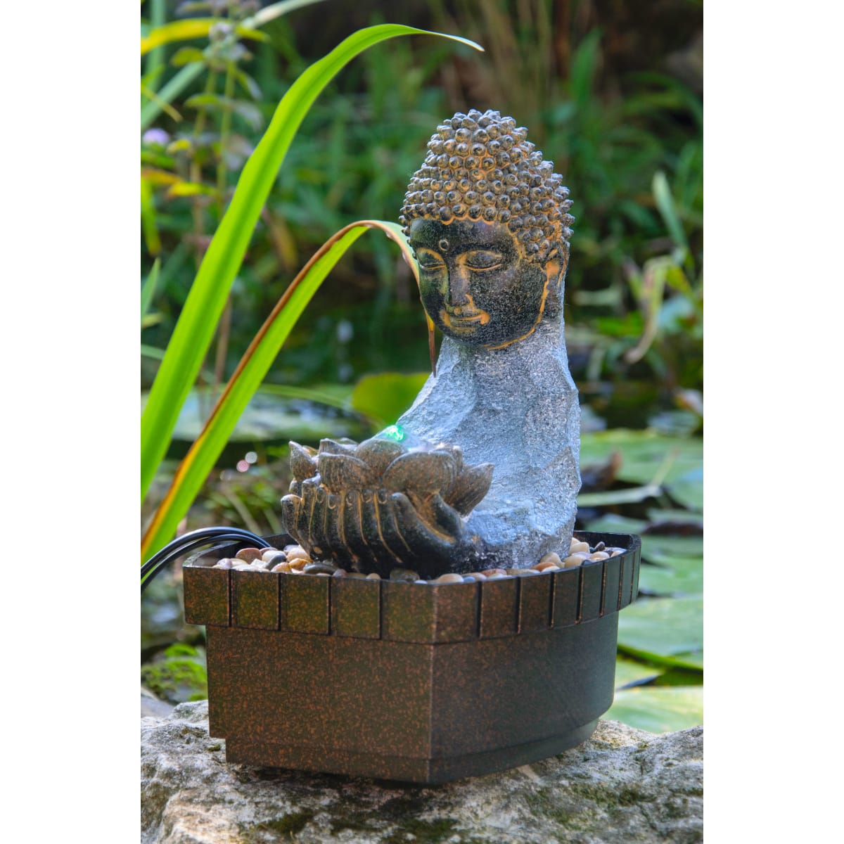 Dobar Zimmerbrunnen mit Pumpe Buddha