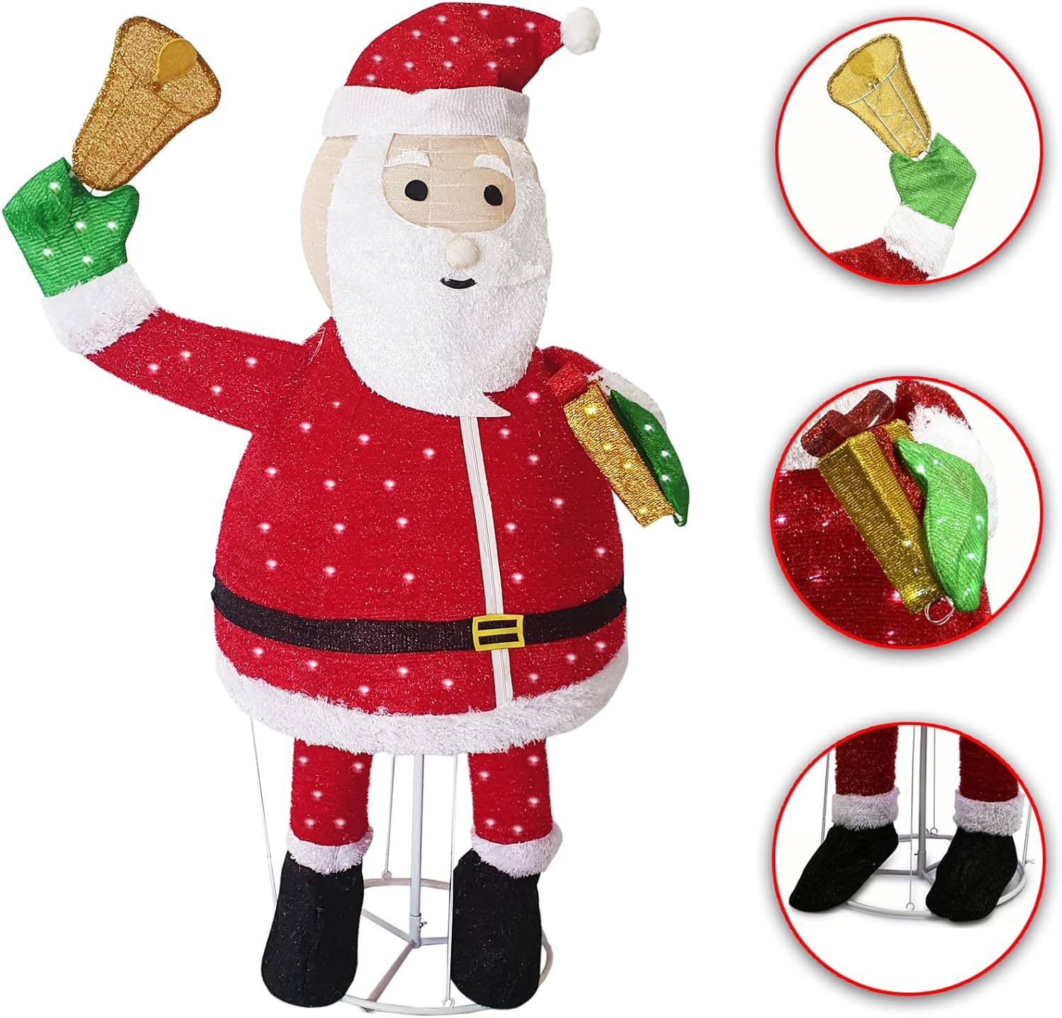 LED Weihnachtsmann 180 cm 200 LED außen