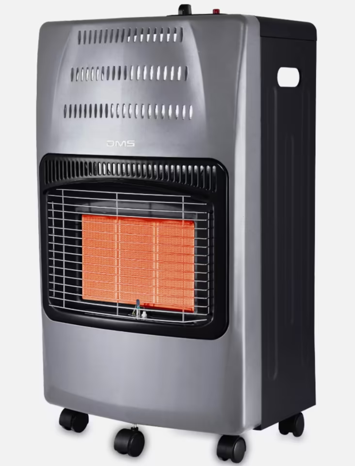 DMS Gasheizofen 4200W Heizgerät Gasheizer Grau