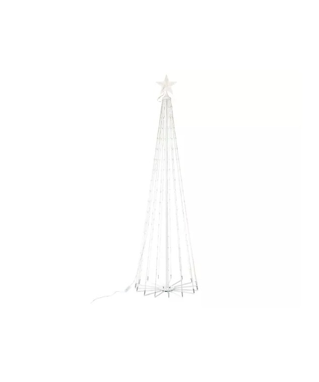 LUMIDA Xmas LED Metallbaum Outdoor Weihnachten Außendeko beleuchtet 120cm