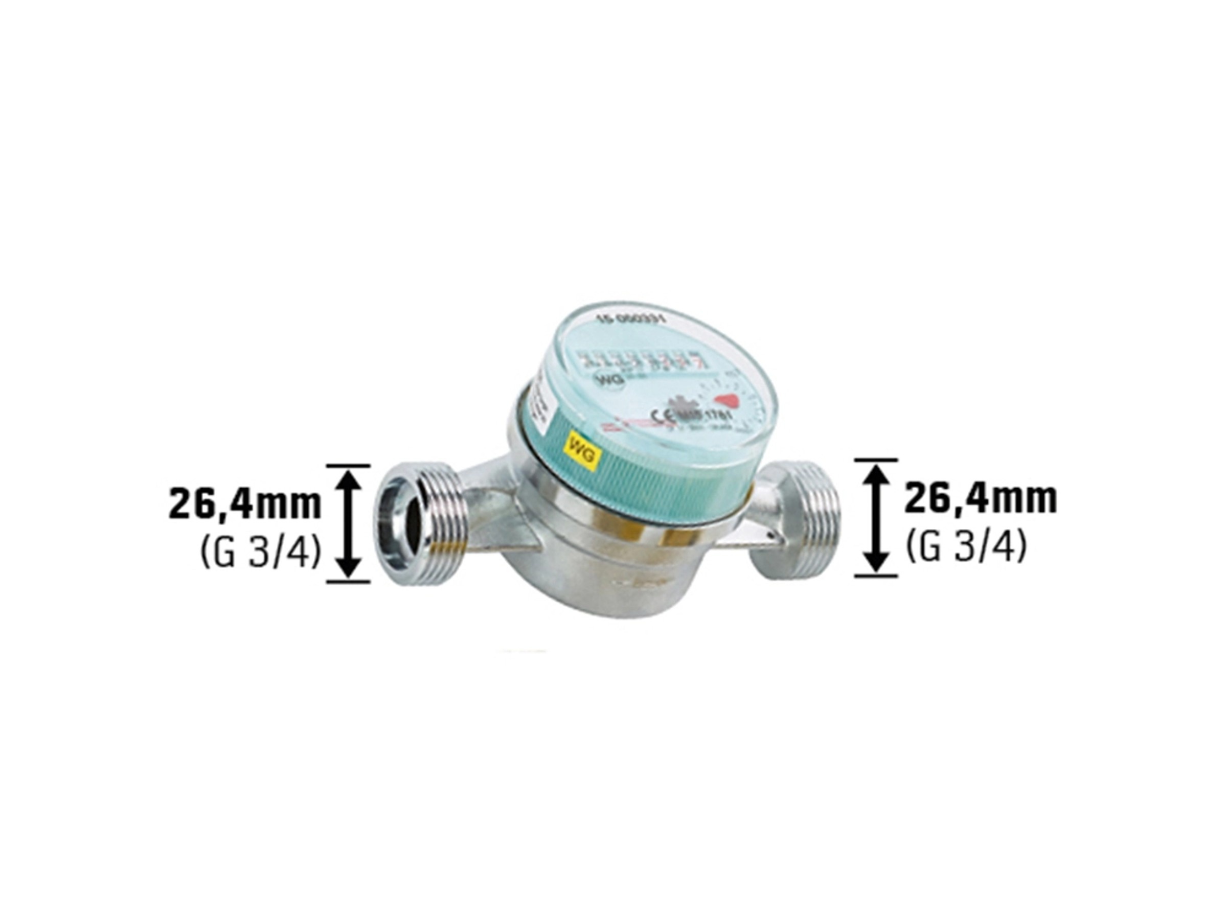 Wasserzähler Warm 130 mm