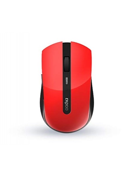 Rapoo Kabellose optische Bluetooth Maus 7200M Smart-Switch Rot Computerrmaus