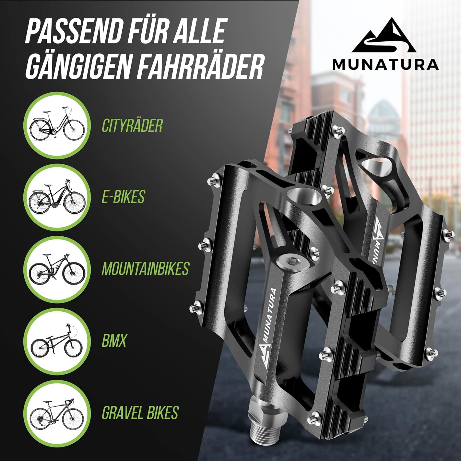 MUNATURA Fahrradpedale MTB Pedale Fahrrad Pedale Mountainbike