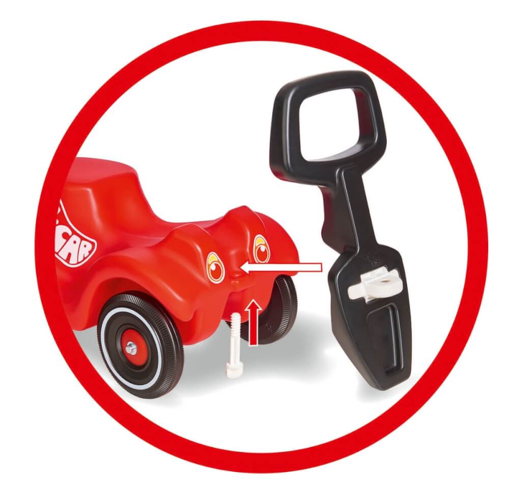 Big Spielwarenfabrik  Bobby Car Walker  2-in-1 Lauflernhilfe und Rückenlehne in Einem, mit integriertem Kippschutz, inklusive Lenker Arretierung, Griffhöhe bei 40cm, für Kinder ab 1 Jahr
