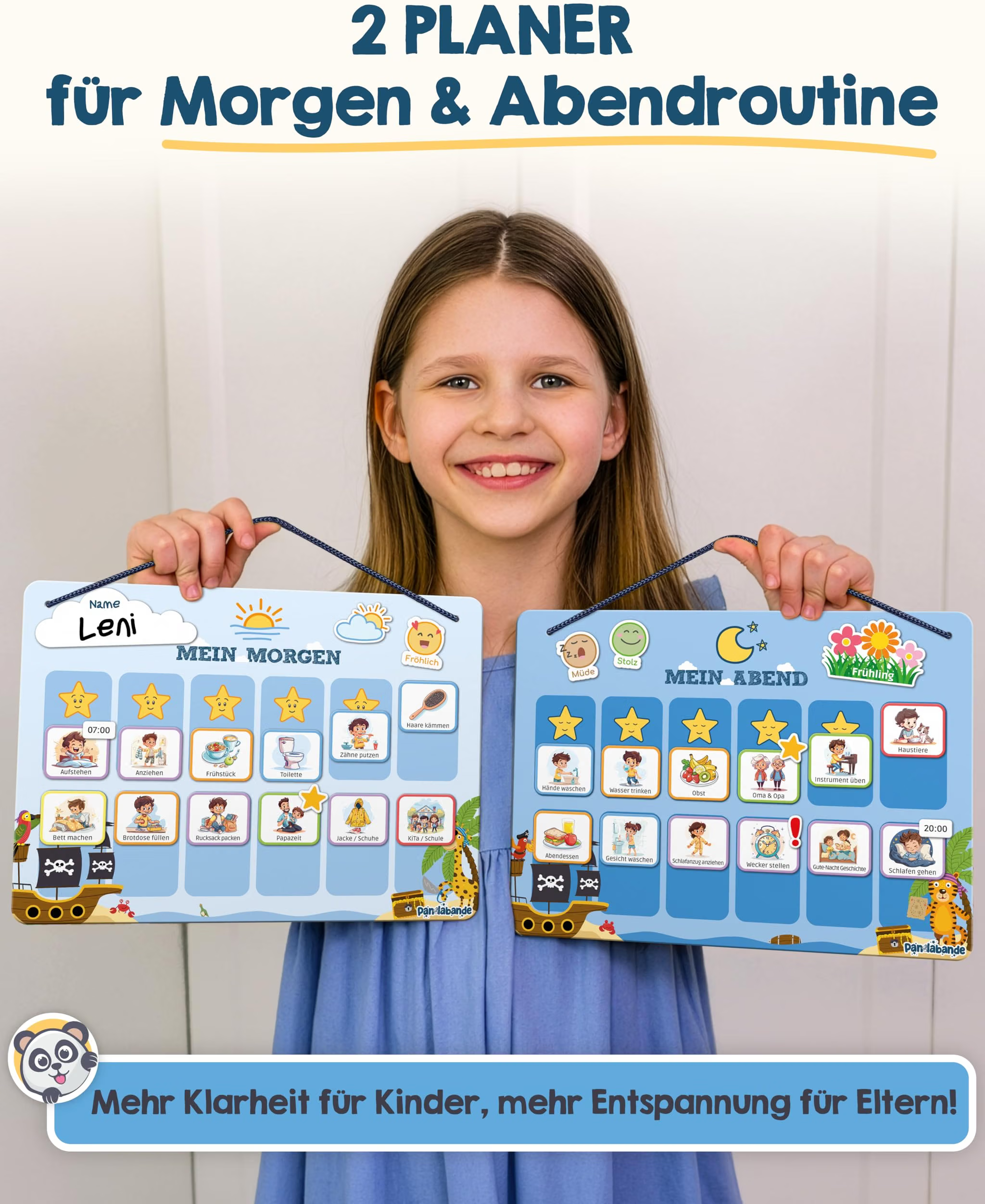 Planer, Kinderplaner, Morgenplan, Abendplan, Kinderplaner