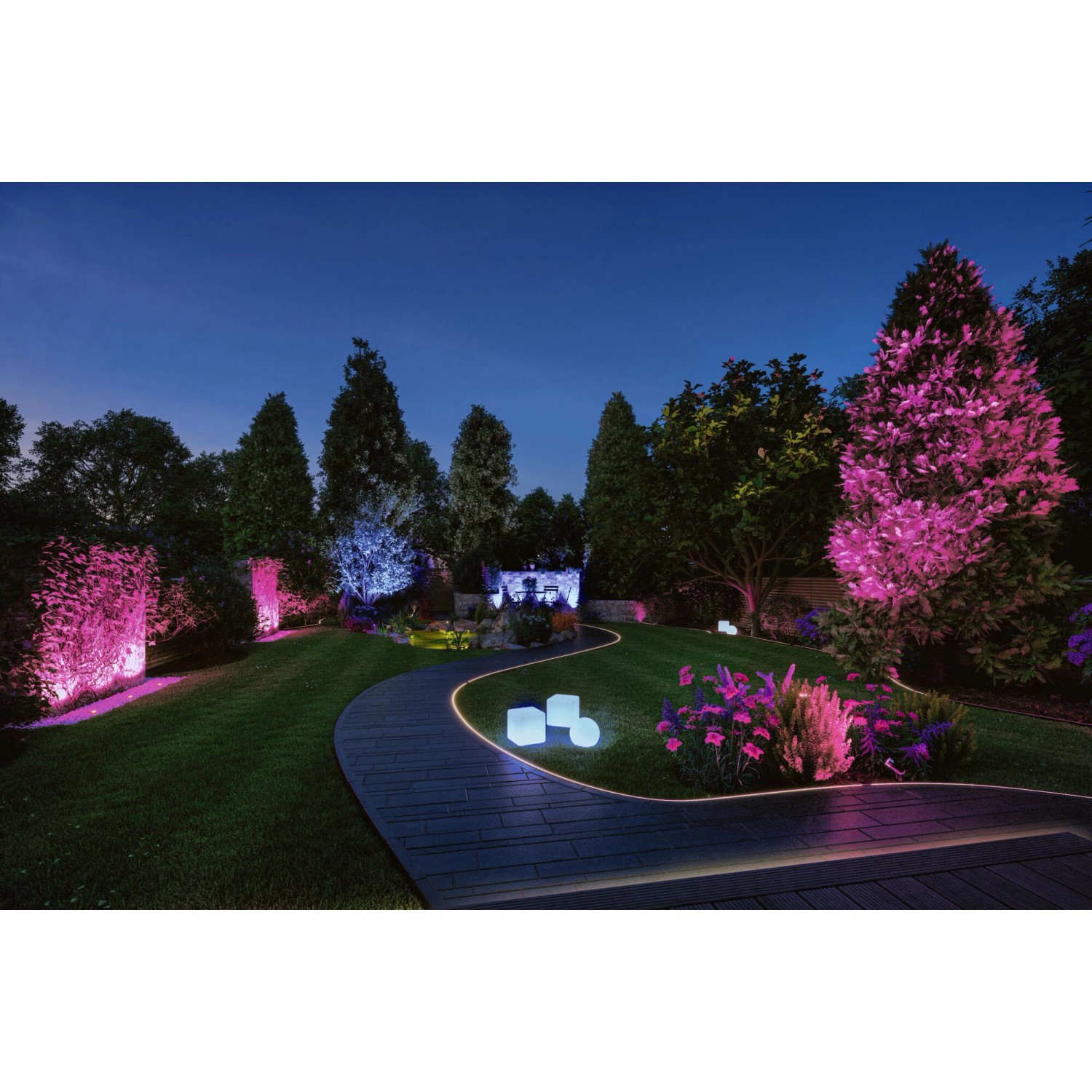 Paulmann Outdoor P&S Neon Stripe Weiß RGB IP67 24V 10 m ohne Netzadapter