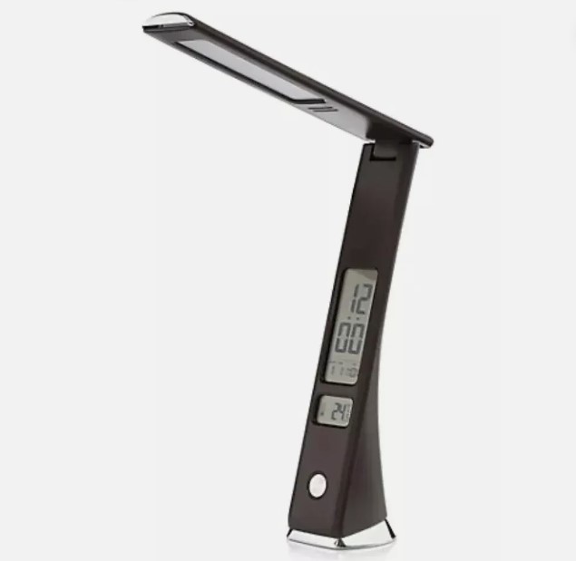 LED-Desk Lamp LCD-Touchdisplay Weckerfunktion Tischlampe Tischleuchte schwarz