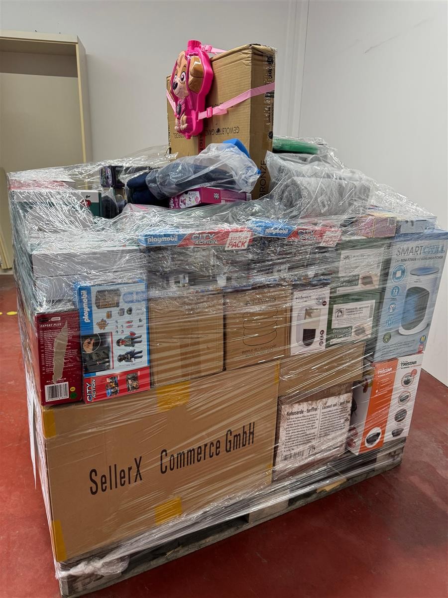 palette, verpackt, spielzeug, boxen, shopware