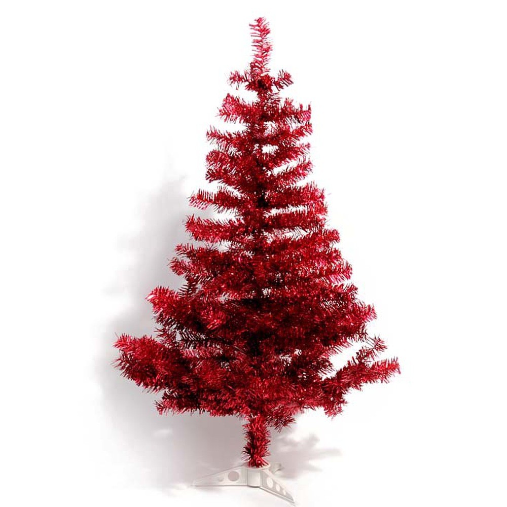 Kunstbaum, Christbaum, Tannenzweig, klein, Rot