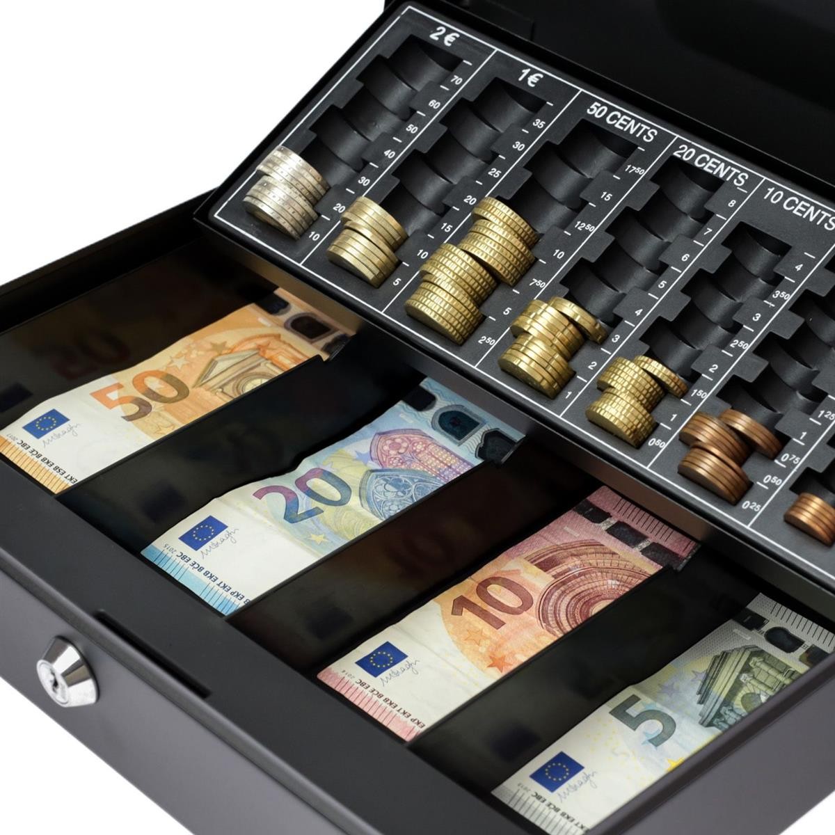 Geldkassenschublade, Geldschein, Münzen, Kasse, Sicherheitsfach