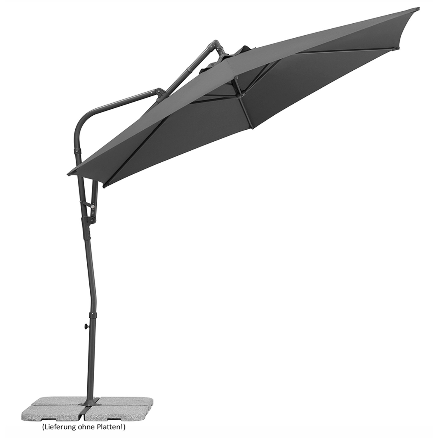 Schneider Ampelschirm Genua Anthrazit Ø 300 cm