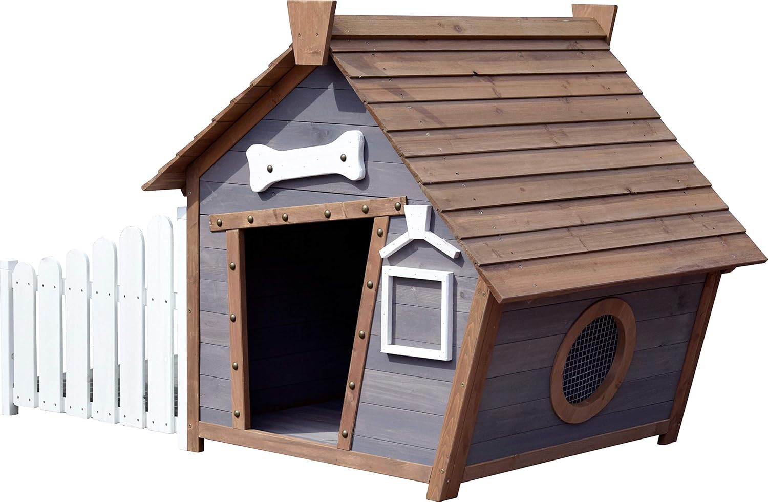 Dobar Hundehütte Porch Hundehaus Hundekäfig Holzhütte Haustierhütte